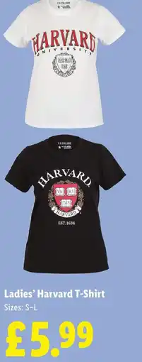Lidl Ladies' Harvard T-Shirt offer