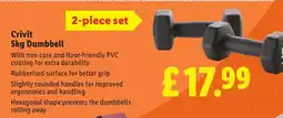 Lidl Crivit 5kg Dumbbell offer