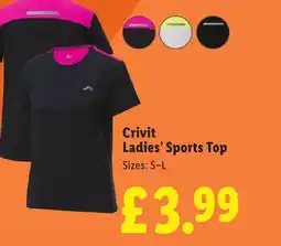 Lidl Crivit Ladies' Sports Top offer