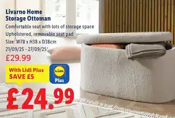 Lidl Livarno Home Storage Ottoman offer