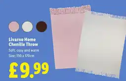 Lidl Livarno Home Chenille Throw offer