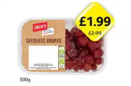 Londis Jack's Seedless Grapes offer