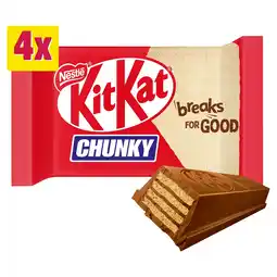 Tesco Kit Kat Chunky Milk Chocolate Bars Multipack 40g 4 Pack offer