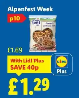 Lidl Alpenfest Pretzels with Sea Salt offer