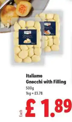 Lidl Italiano Gnocchi with Filling offer
