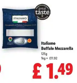 Lidl Italiamo Buffalo Mozzarella offer