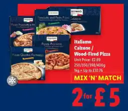 Lidl Italiamo Calzone / Wood-Fired Pizza offer
