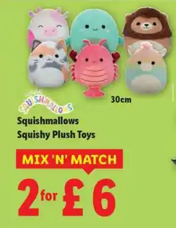 Lidl Squishmallows Squishy Plush Toys offer