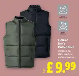 Lidl esmara Men's Padded Gilet offer