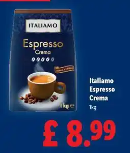 Lidl Italiamo Espresso Crema offer