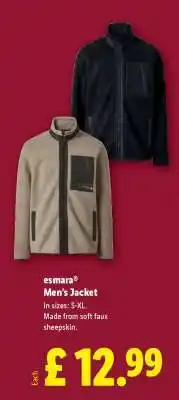 Lidl esmara Men's Jacket offer