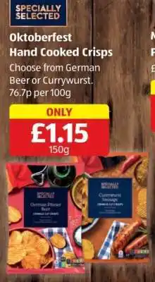Aldi Oktoberfest Hand Cooked Crisps offer