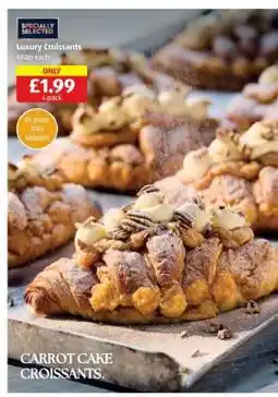 Aldi Carrot Cake Croissants offer