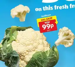 Aldi Cauliflower offer