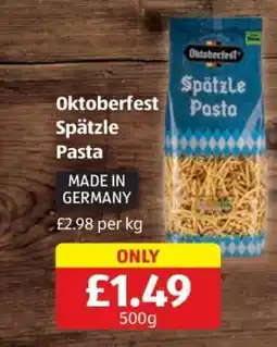 Aldi Oktoberfest Spätzle Pasta offer