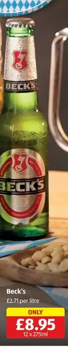 Aldi Beck's offer
