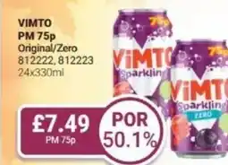 Bestway VIMTO Original/Zero offer