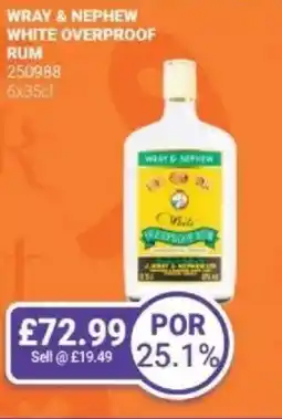 Bestway Wray & nephew white overproof rum offer