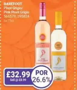 Bestway BAREFOOT Pinot Grigio/ Pink Pinot Grigio offer