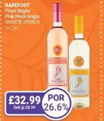 Bestway BAREFOOT Pinot Grigio/ Pink Pinot Grigio offer