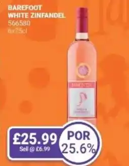 Bestway Barefoot white zinfandel offer