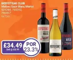 Bestway BEEFSTEAK CLUB Malbec/Sauv Blanc/Merlot offer
