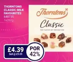 Bestway Thorntons classic milk favourites offer