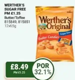 Bestway WERTHER'S SUGAR FREE Butter/Toffee offer