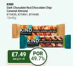 Bestway KIND Dark Chocolate Nut/Chocolate Chip/ Caramel Almond offer
