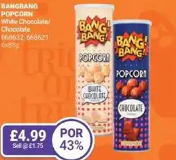 Bestway BANGBANG POPCORN White Chocolate/ Chocolate offer