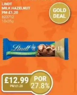 Bestway Lindt milk hazelnut offer