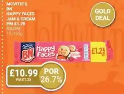 Bestway MCVITIE'S BN Happy faces jam & cream offer