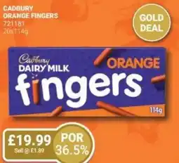 Bestway CADBURY Orange fingers offer