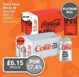 Bestway COCA COLA Zero/Diet offer