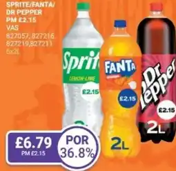 Bestway Sprite/Fanta/ DR Pepper offer