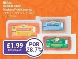Bestway REGAL Sliced cake Madeira/Fruit/Coconut offer