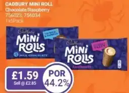 Bestway Cadbury mini roll Chocolate/Raspberry offer