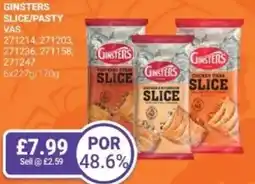 Bestway GINSTERS Silver slice/pasty offer