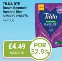 Bestway TILDA RTE Brown Basmati/ Basmati Rice offer