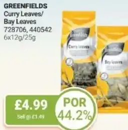 Bestway GREENFIELDS Curry Leaves/ Bay Leaves offer