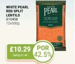 Bestway White pearl red split lentils offer