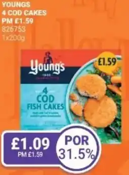 Bestway Youngs 4 cod cakes offer