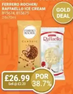 Bestway Ferrero rocher/ raffaello ice cream offer