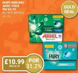 Bestway Fairy non bio/ ariel pods offer
