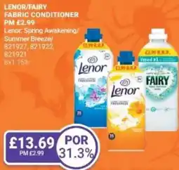 Bestway LENOR/FAIRY Fabric conditioner offer