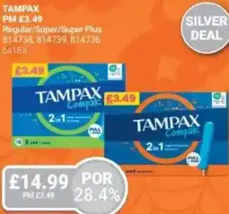 Bestway TAMPAX Regular/Super/Super Plus offer