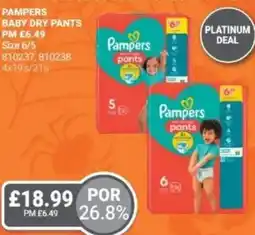 Bestway PAMPERS Baby dry pants offer