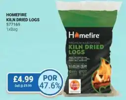 Bestway HOMEFIRE Kiln dried logs offer
