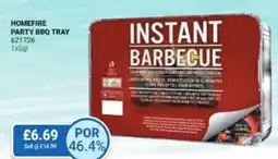 Bestway HOMEFIRE Party bbq tray offer