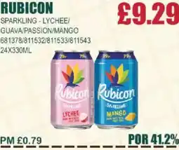Bestway RUBICON Sparkling - lychee/ guava/passion/mango offer